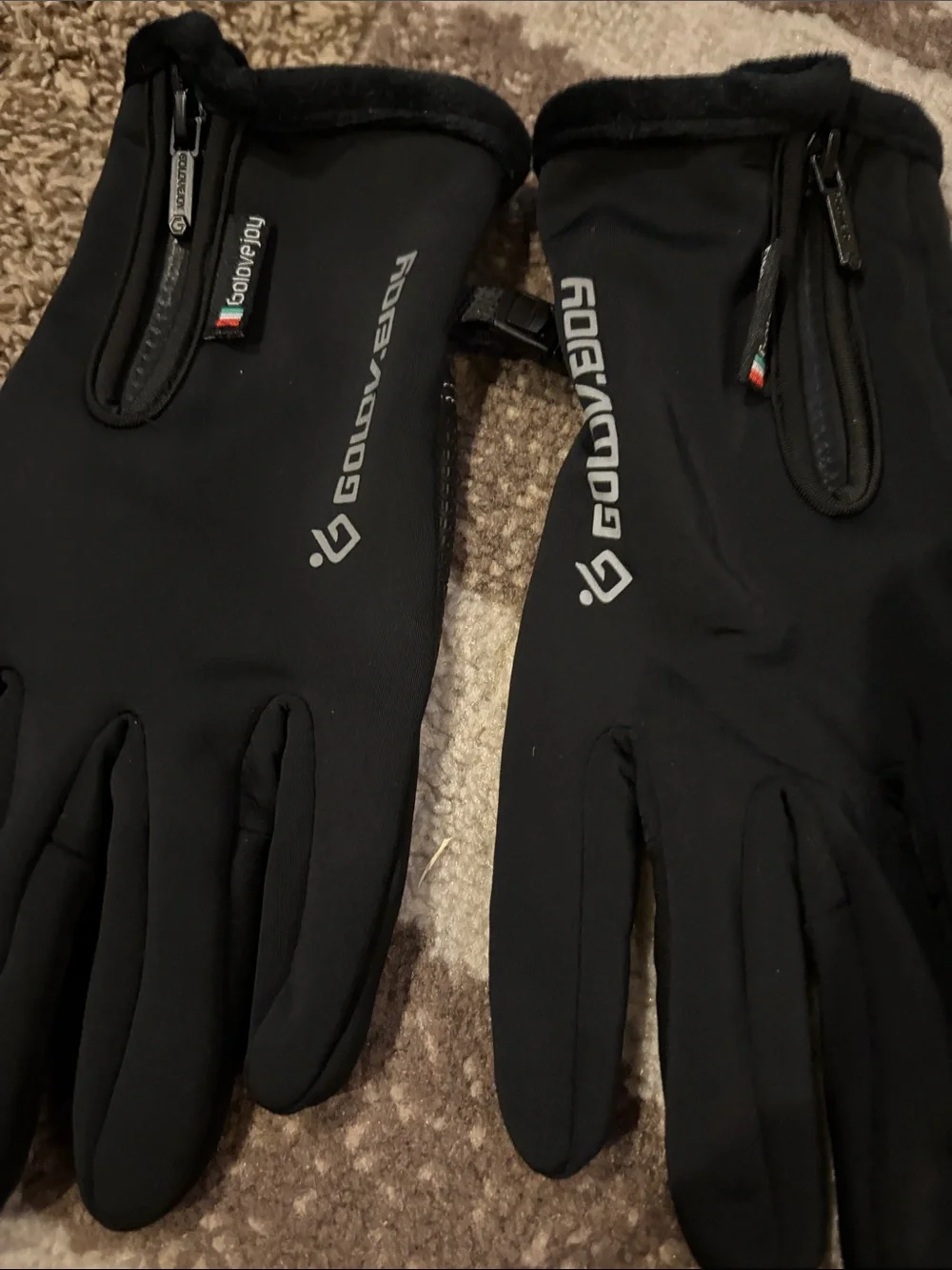 Black Women's Touchscreen Winter Gloves